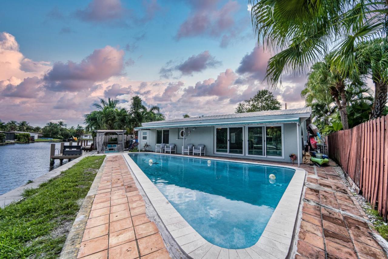 Central Waterfront Villa Salt Wtr Pool Near Beach Fort Lauderdale Eksteriør bilde