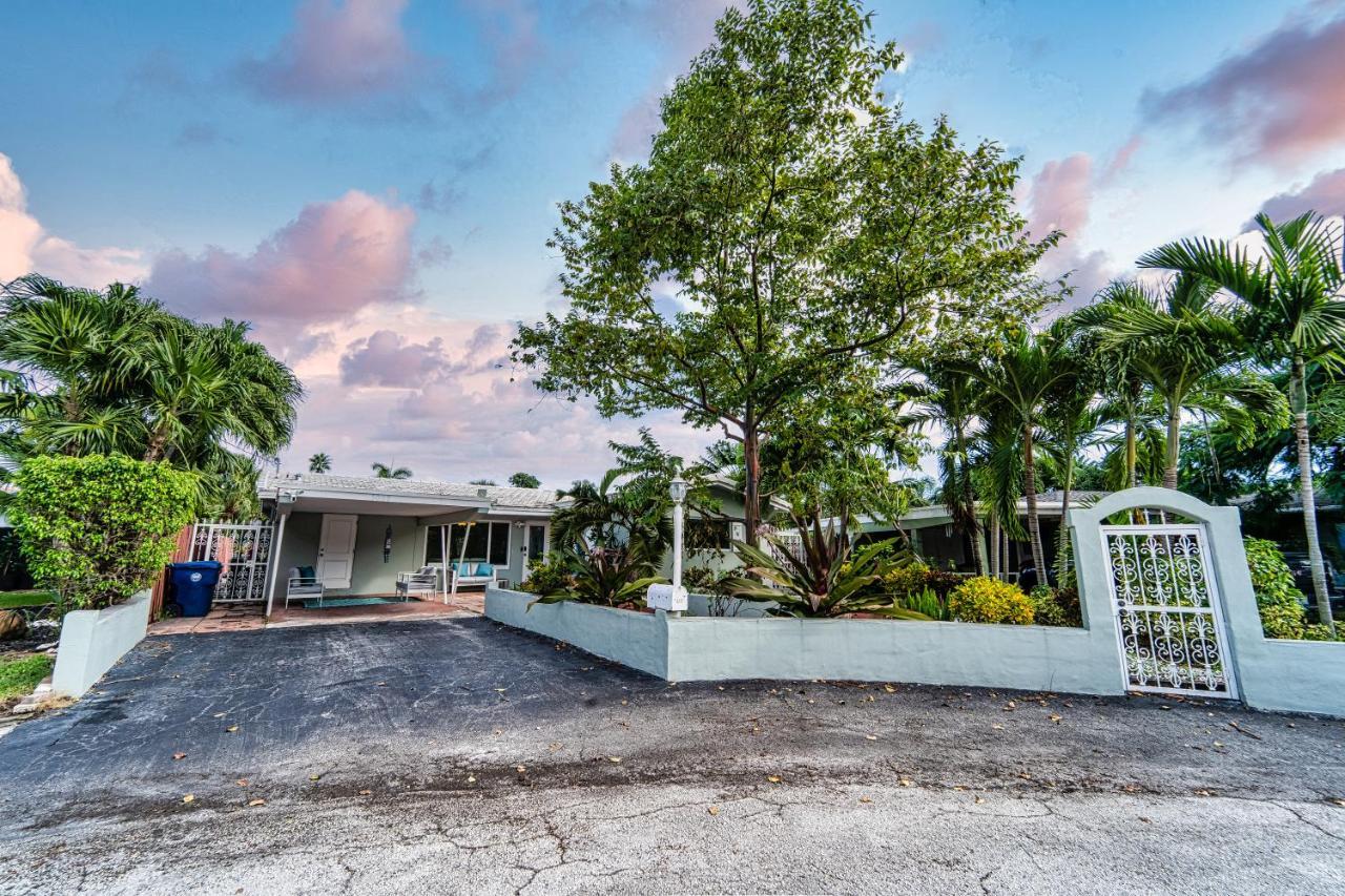 Central Waterfront Villa Salt Wtr Pool Near Beach Fort Lauderdale Eksteriør bilde