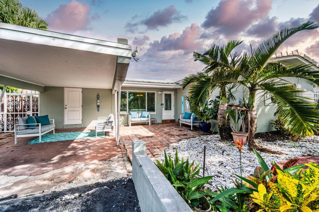 Central Waterfront Villa Salt Wtr Pool Near Beach Fort Lauderdale Eksteriør bilde