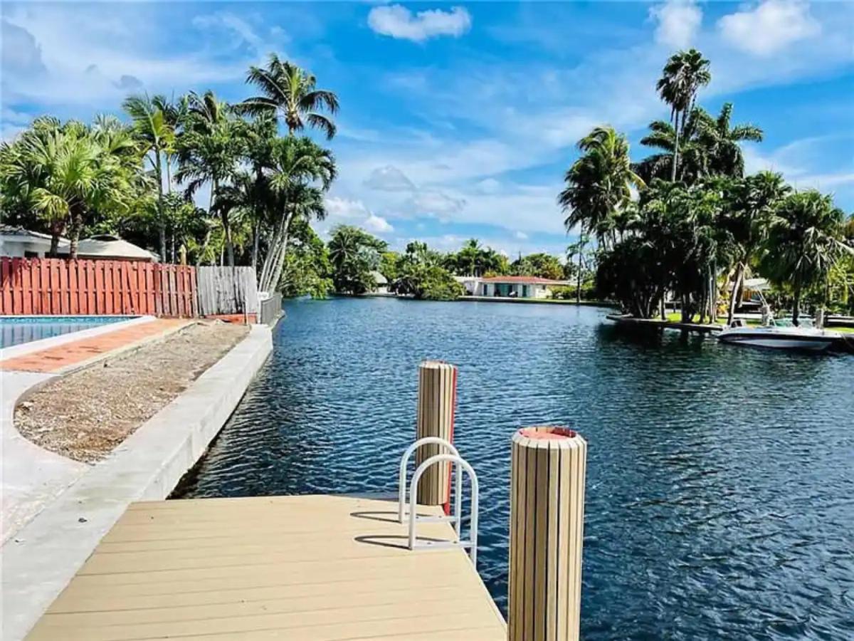 Central Waterfront Villa Salt Wtr Pool Near Beach Fort Lauderdale Eksteriør bilde